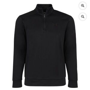Men’s Under Armour Black Fleece Quarter-Zip Pullover